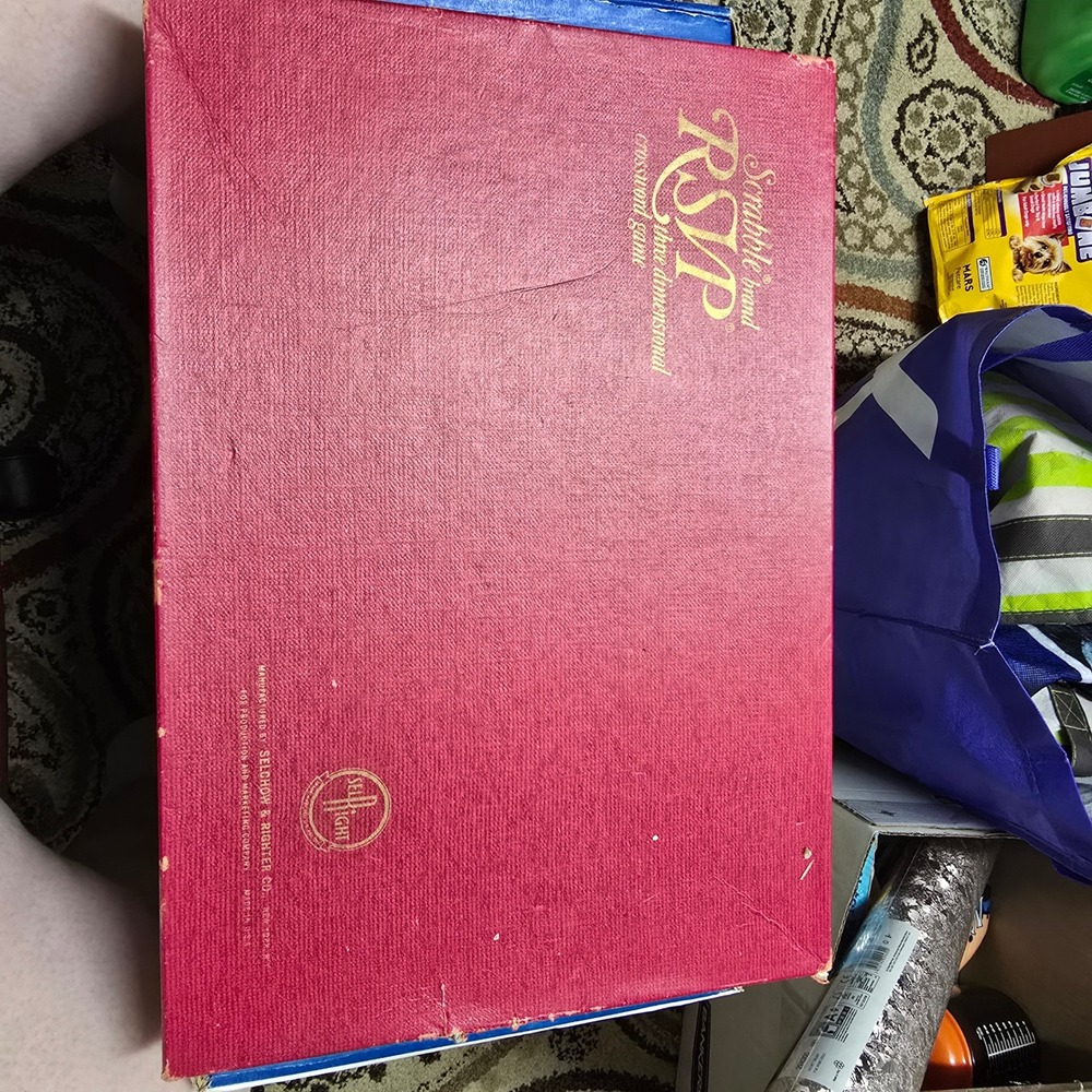 Vintage 1970 Scrabble RSVP Three Dimensional Crossword Game Selchow & Righter Co